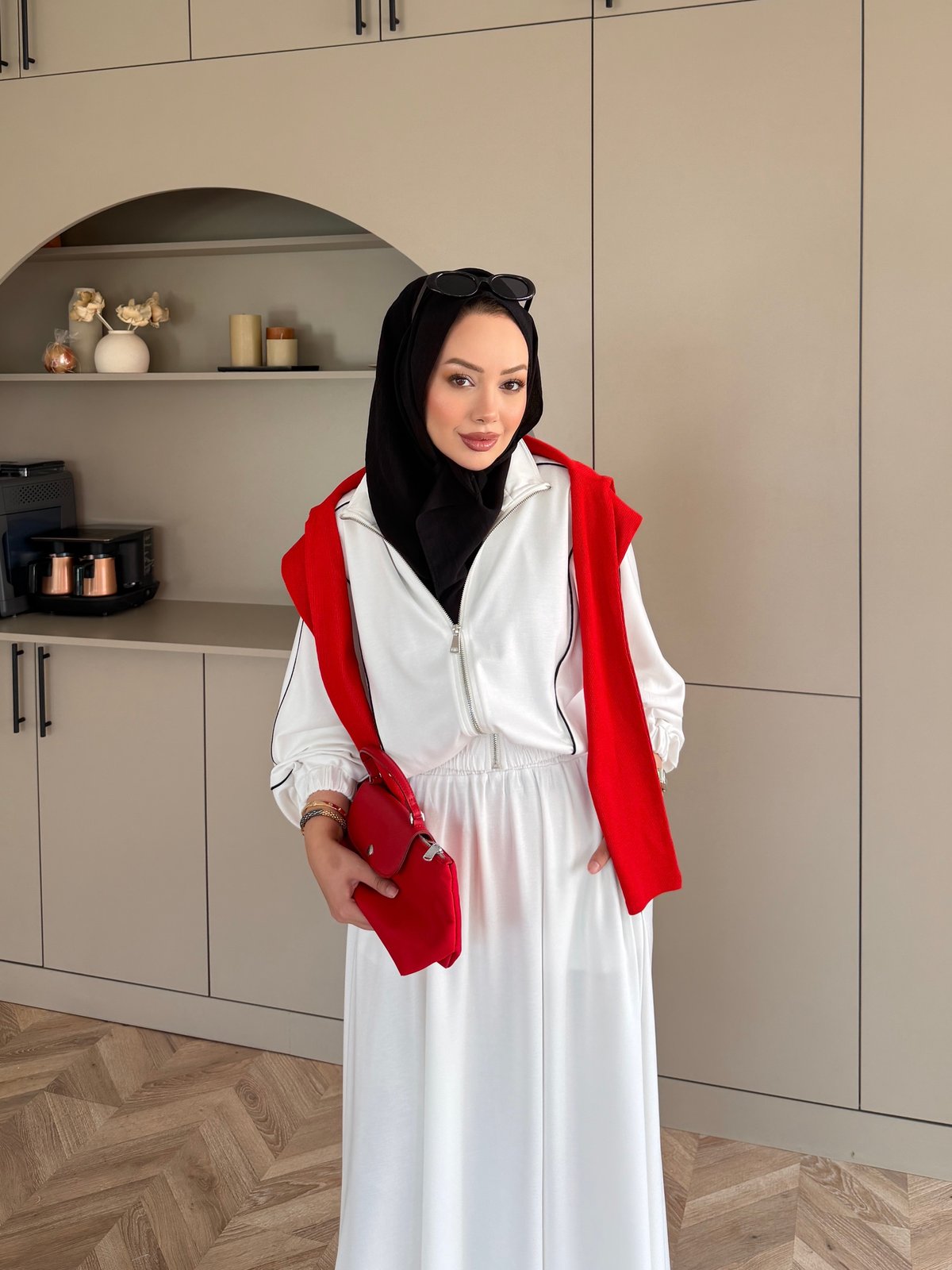 Tiana Oysh Etekli Takım Beyaz (4553)