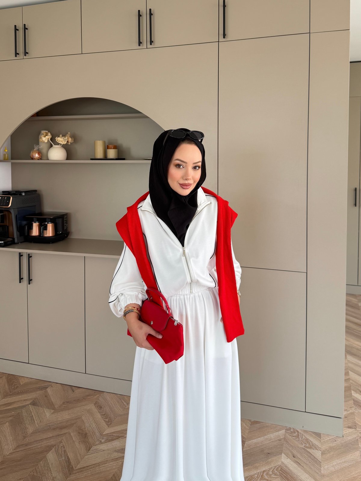 Tiana Oysh Etekli Takım Beyaz (4553)