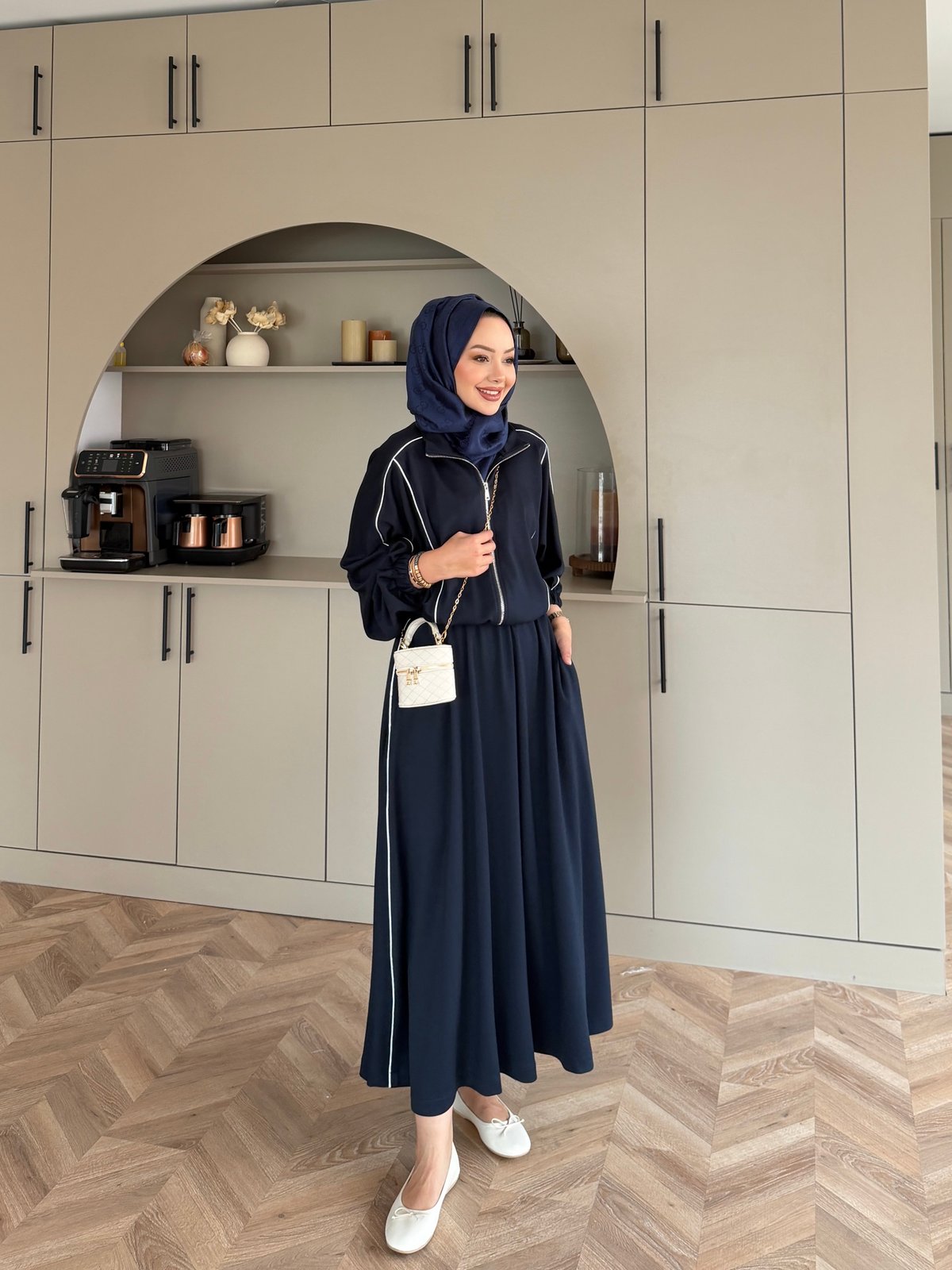Tiana Oysh Etekli Takım Lacivert (4553)