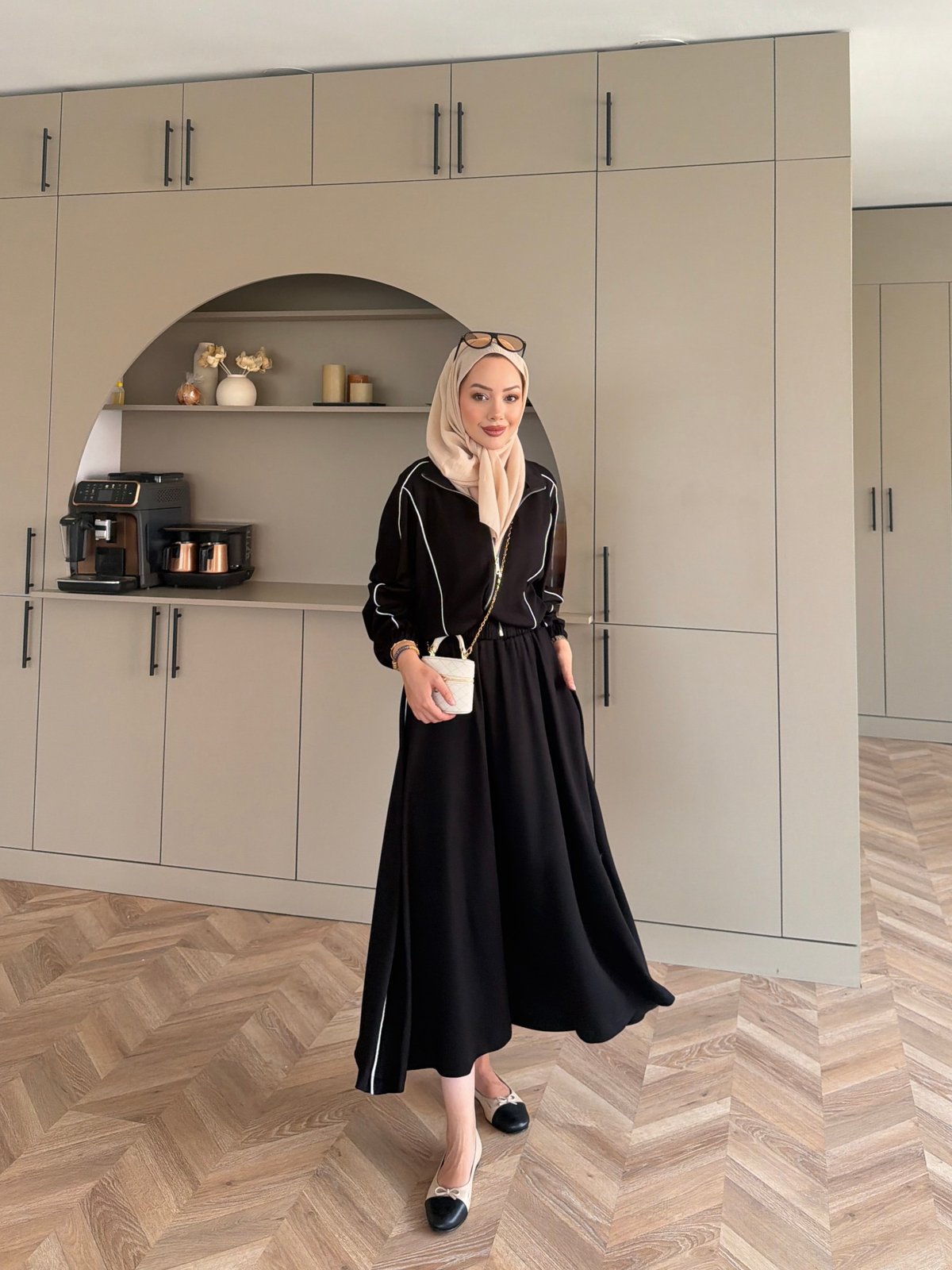 Tiana Oysh Etekli Takım Siyah (4553)