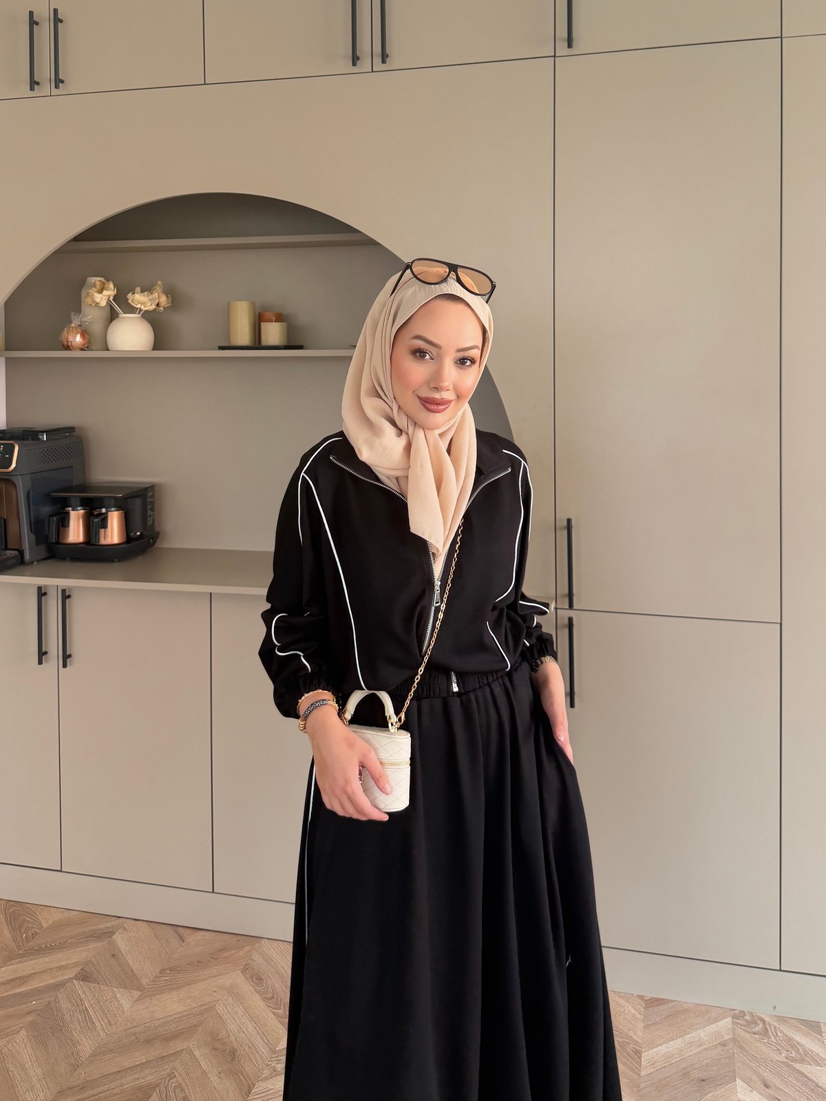Tiana Oysh Etekli Takım Siyah (4553)
