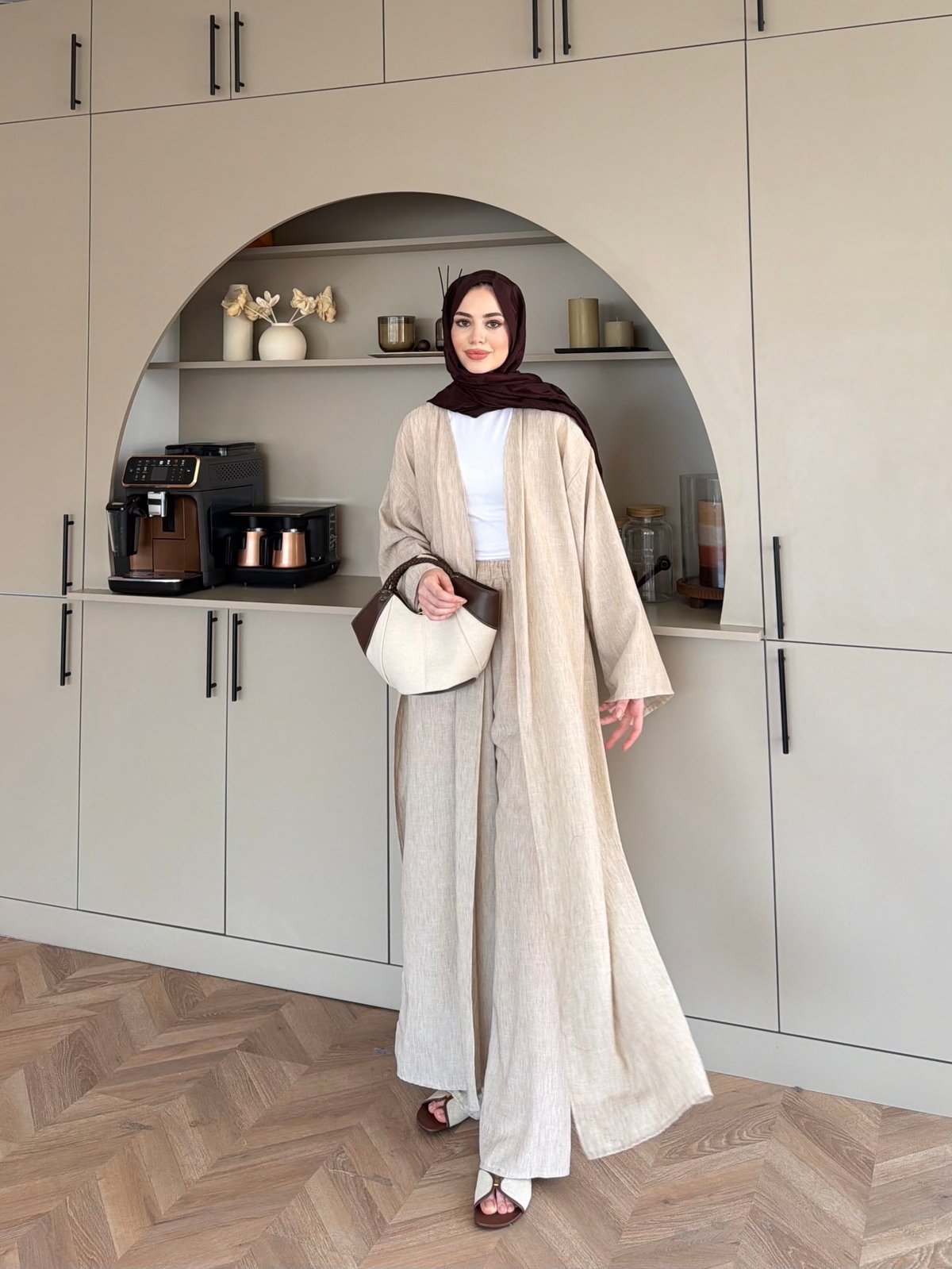 Tokyo Yırtmaçlı Kimono Pantolonlu Takım (5813)