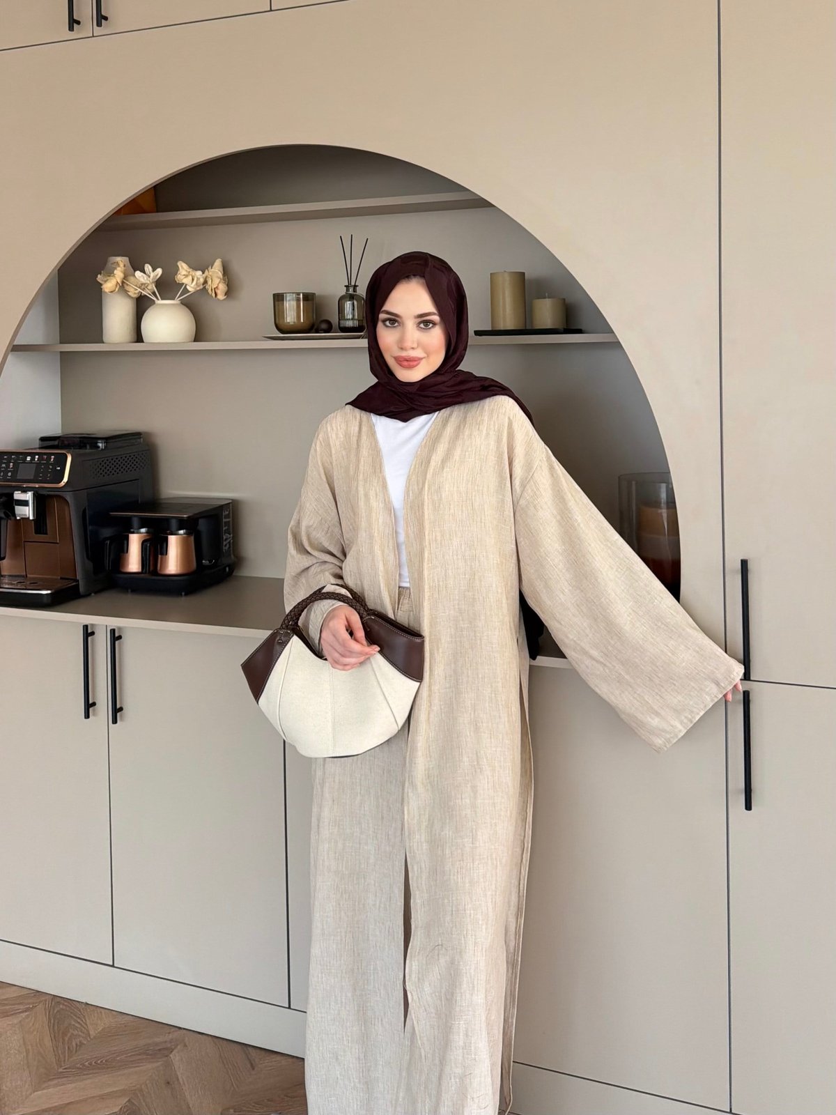 Tokyo Yırtmaçlı Kimono Pantolonlu Takım (5813)