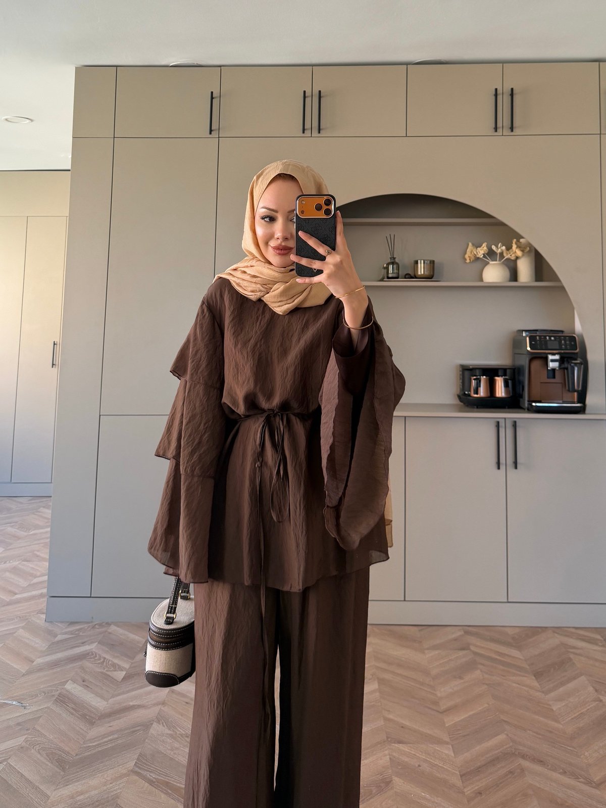 Tuay Kat Kat Pantolonlu Takım Acı Kahve (4503)