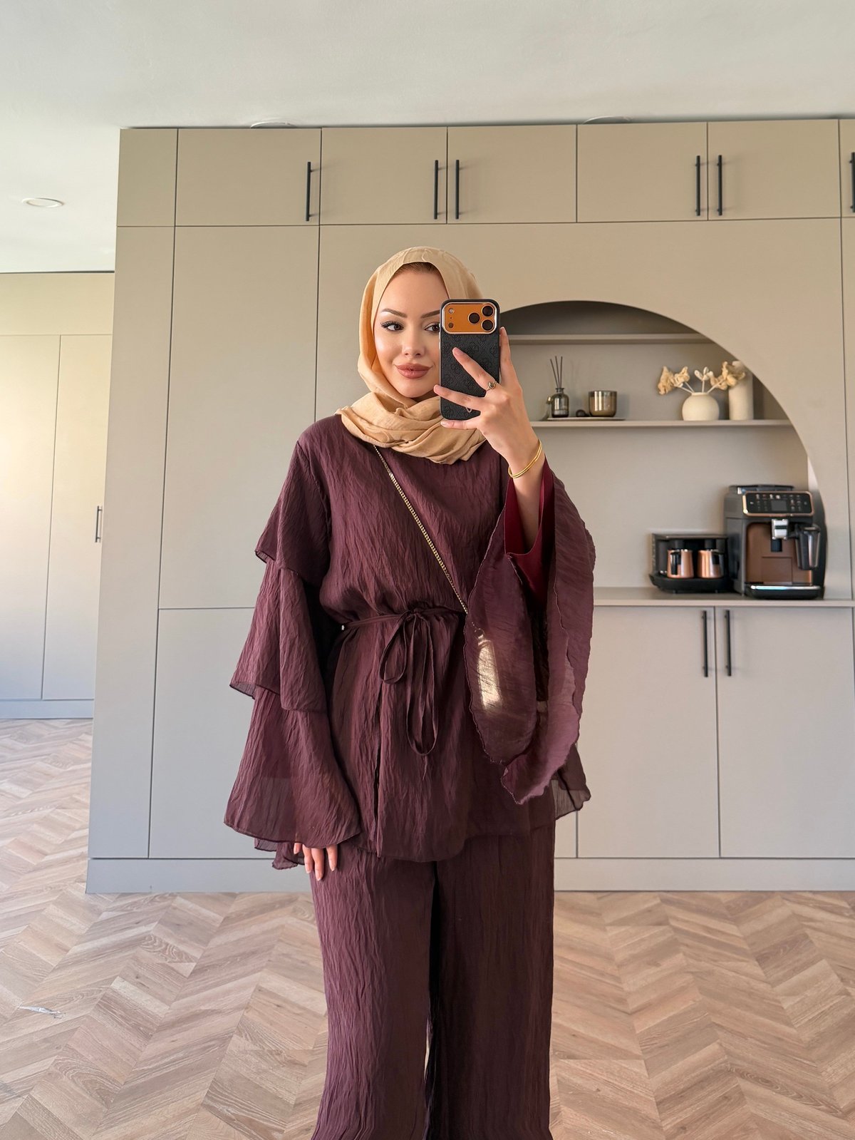 Tuay Kat Kat Pantolonlu Takım Mürdüm (4503)