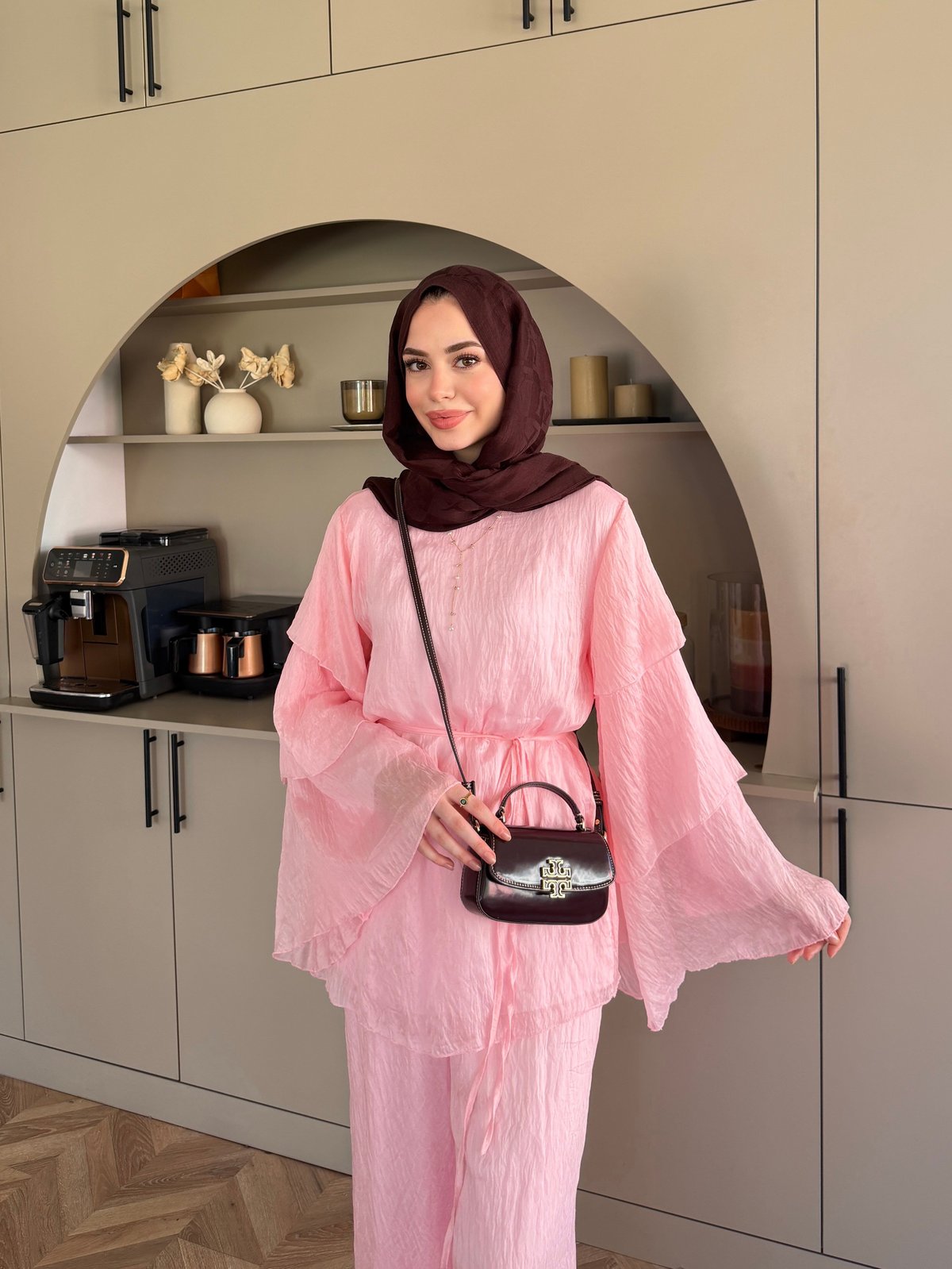 Tuay Kat Kat Pantolonlu Takım Pembe (4503)
