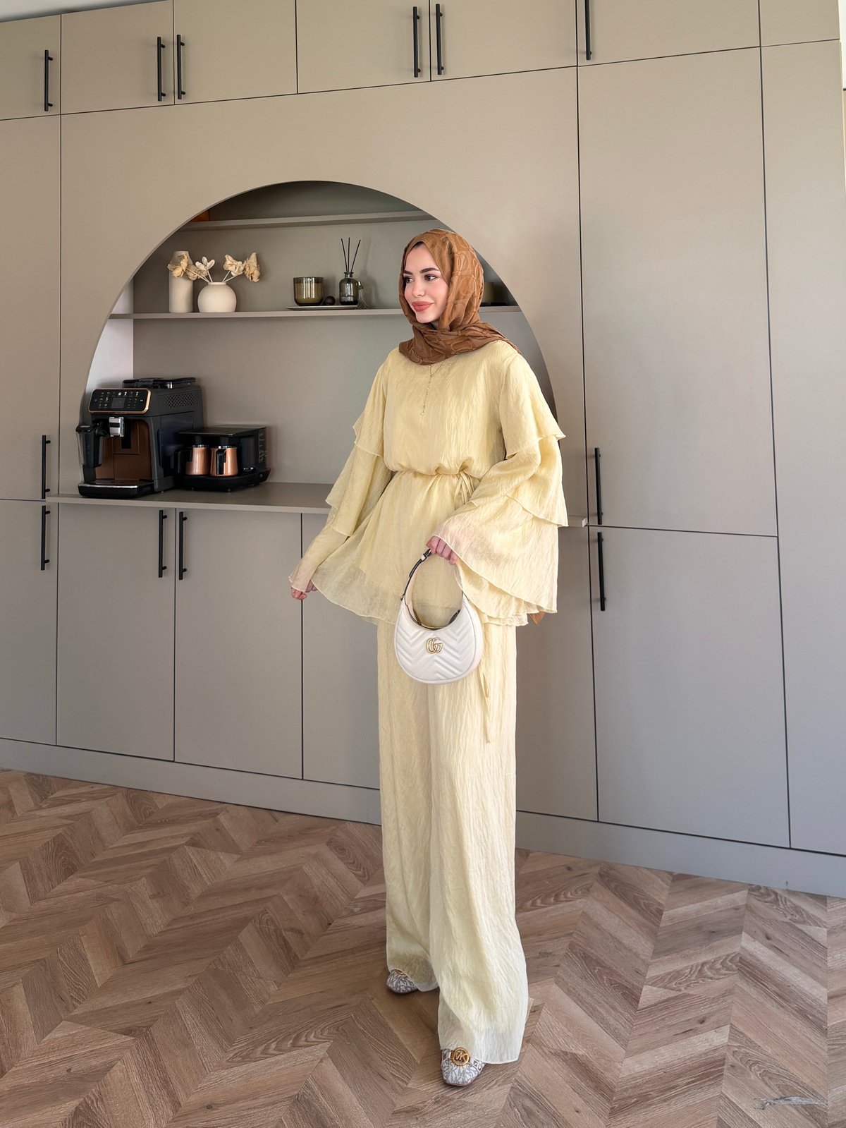 Tuay Kat Kat Pantolonlu Takım Sarı (4503)