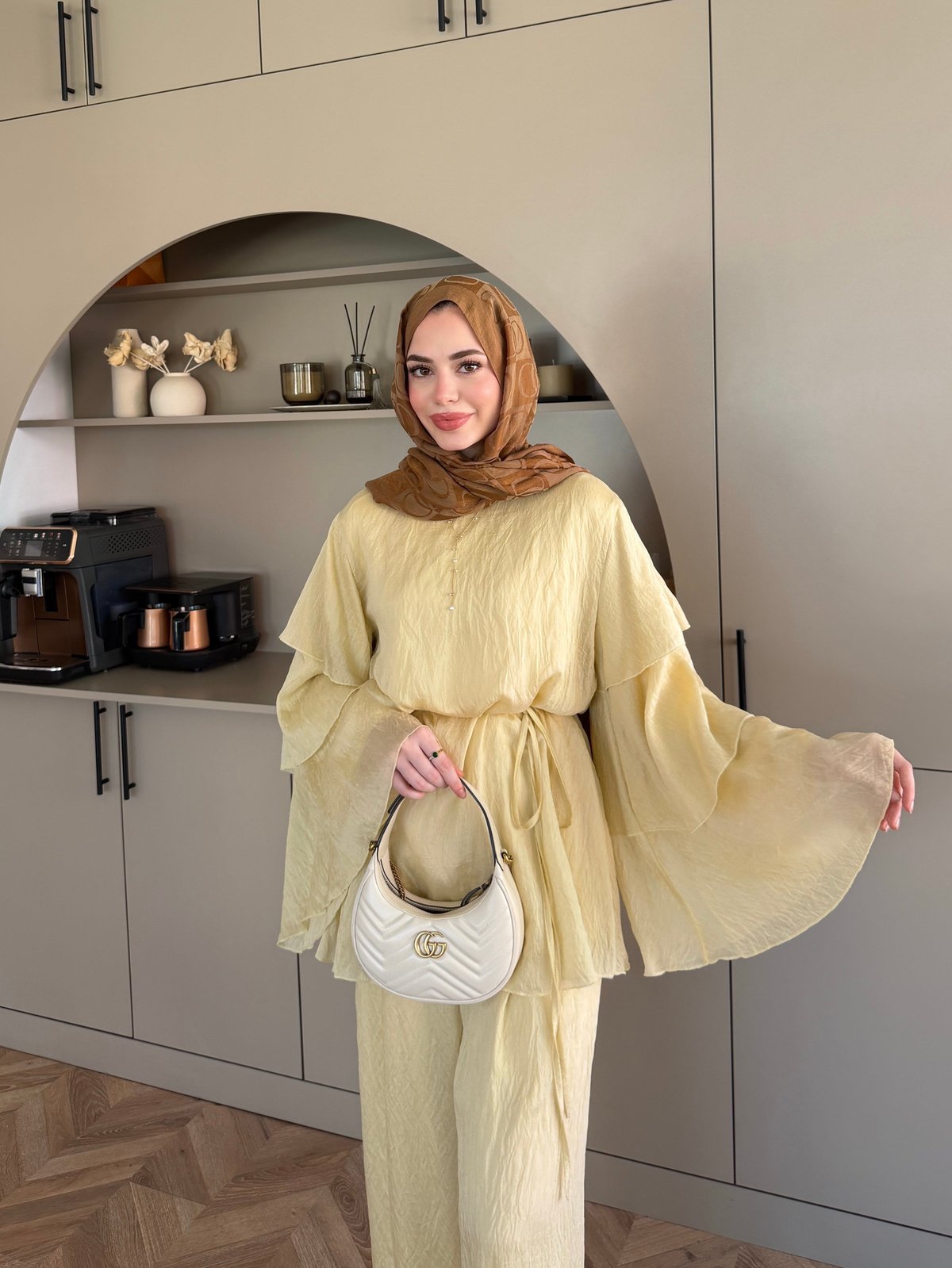 Tuay Kat Kat Pantolonlu Takım Sarı (4503)