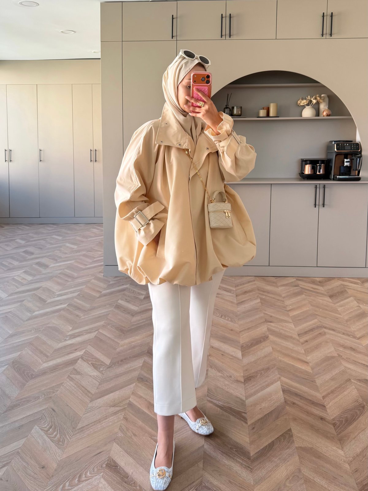 Tuya Çıtçıtlı Bomber Ceket Bej (4568) 