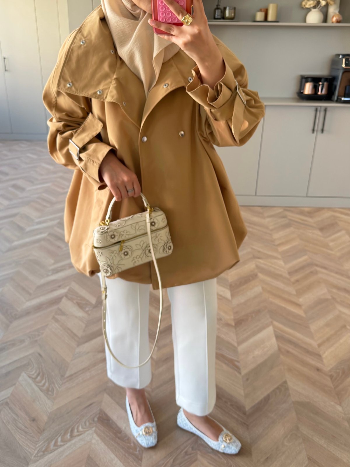 Tuya Çıtçıtlı Bomber Ceket Camel (4568)