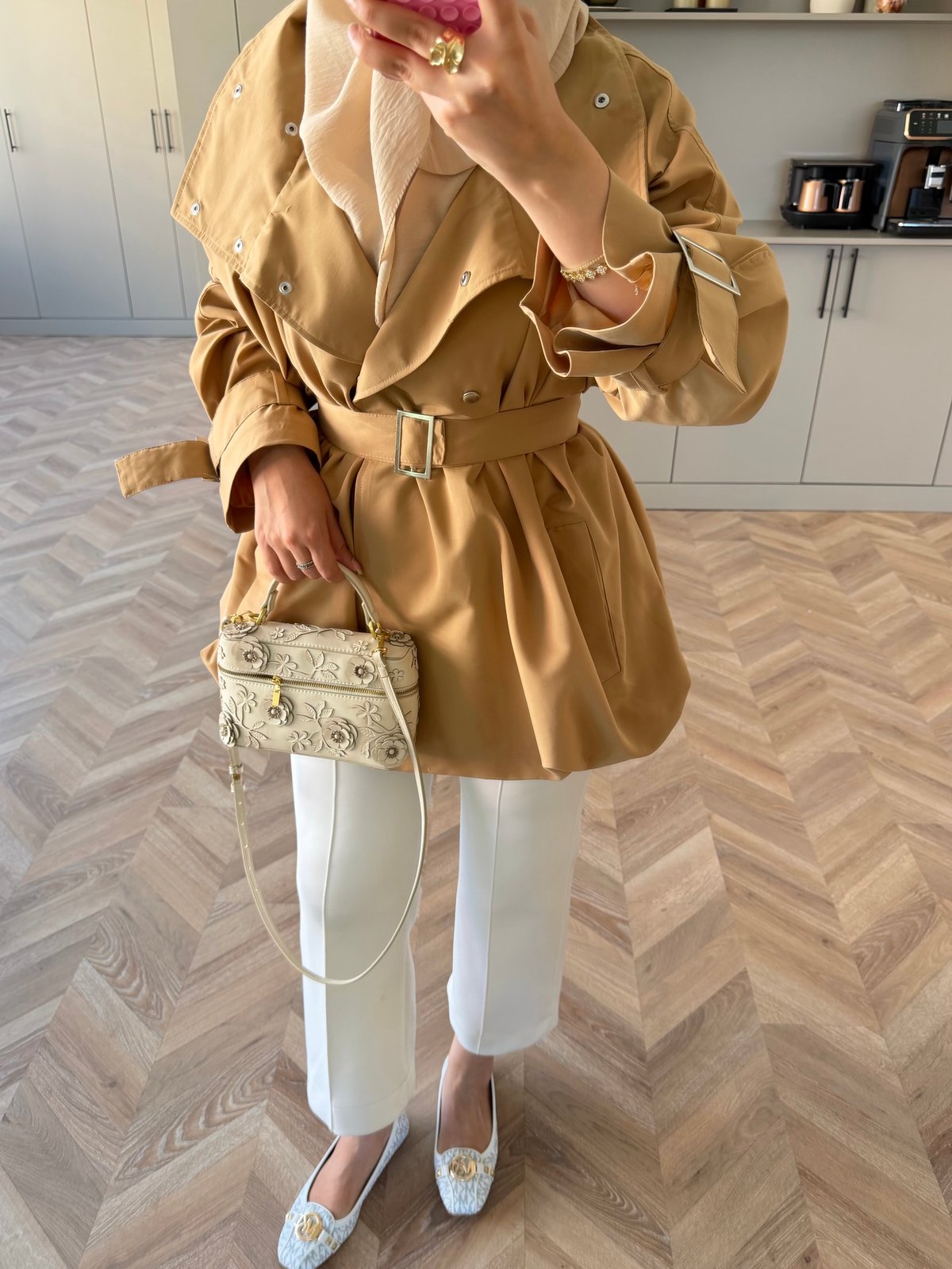 Tuya Çıtçıtlı Bomber Ceket Camel (4568)