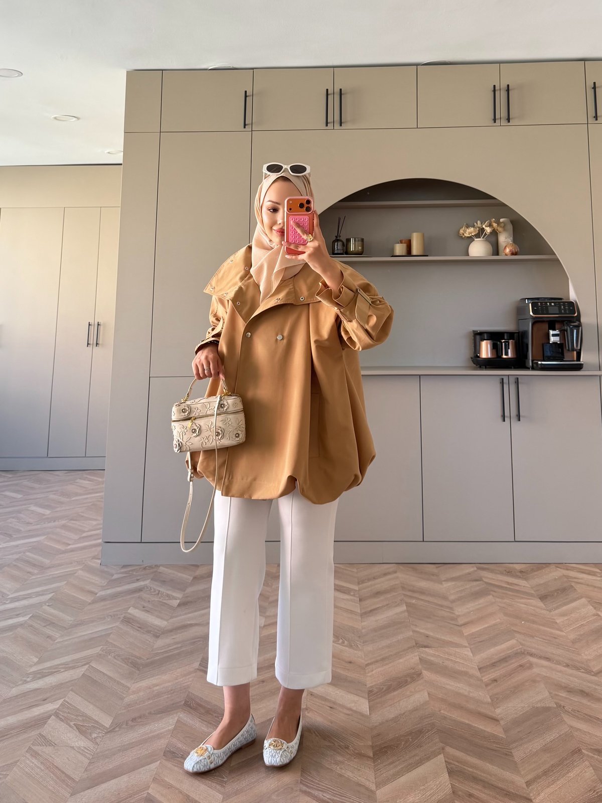 Tuya Çıtçıtlı Bomber Ceket Camel (4568)