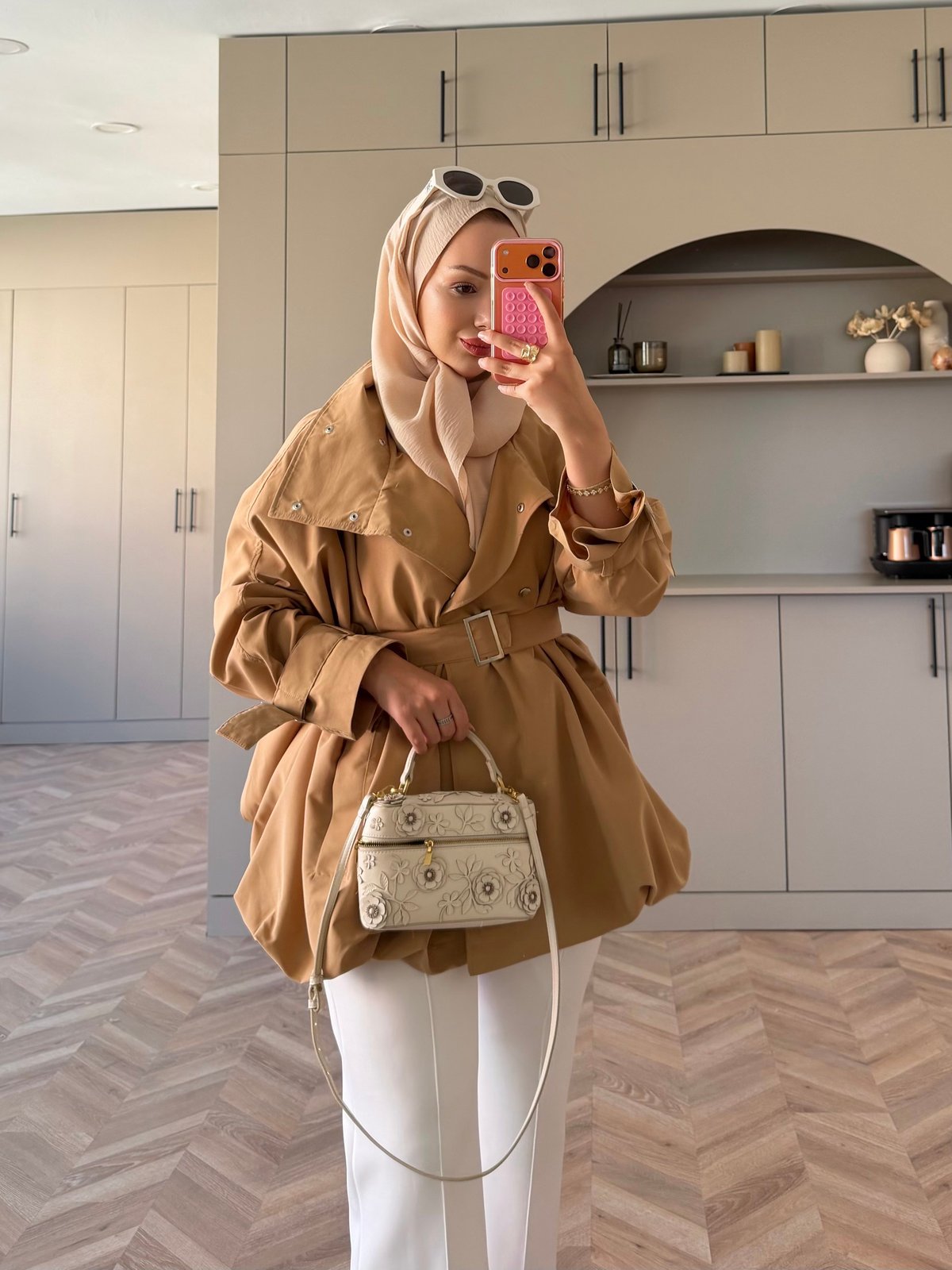 Tuya Çıtçıtlı Bomber Ceket Camel (4568)