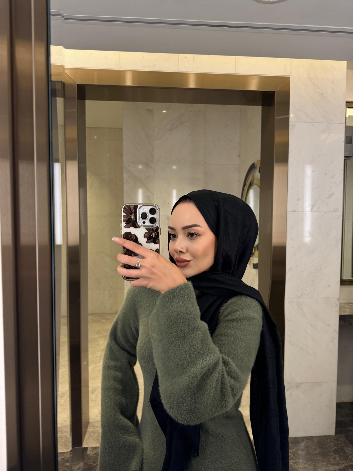 Ursula Sakallı Elbise Haki