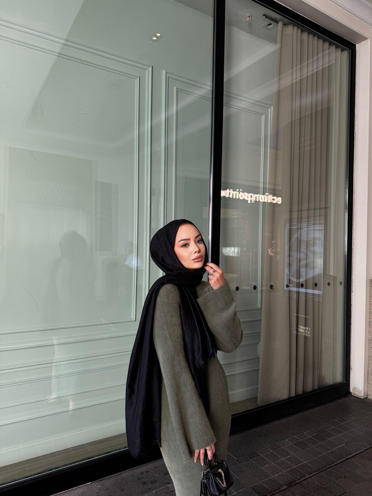 Ursula Sakallı Elbise Haki