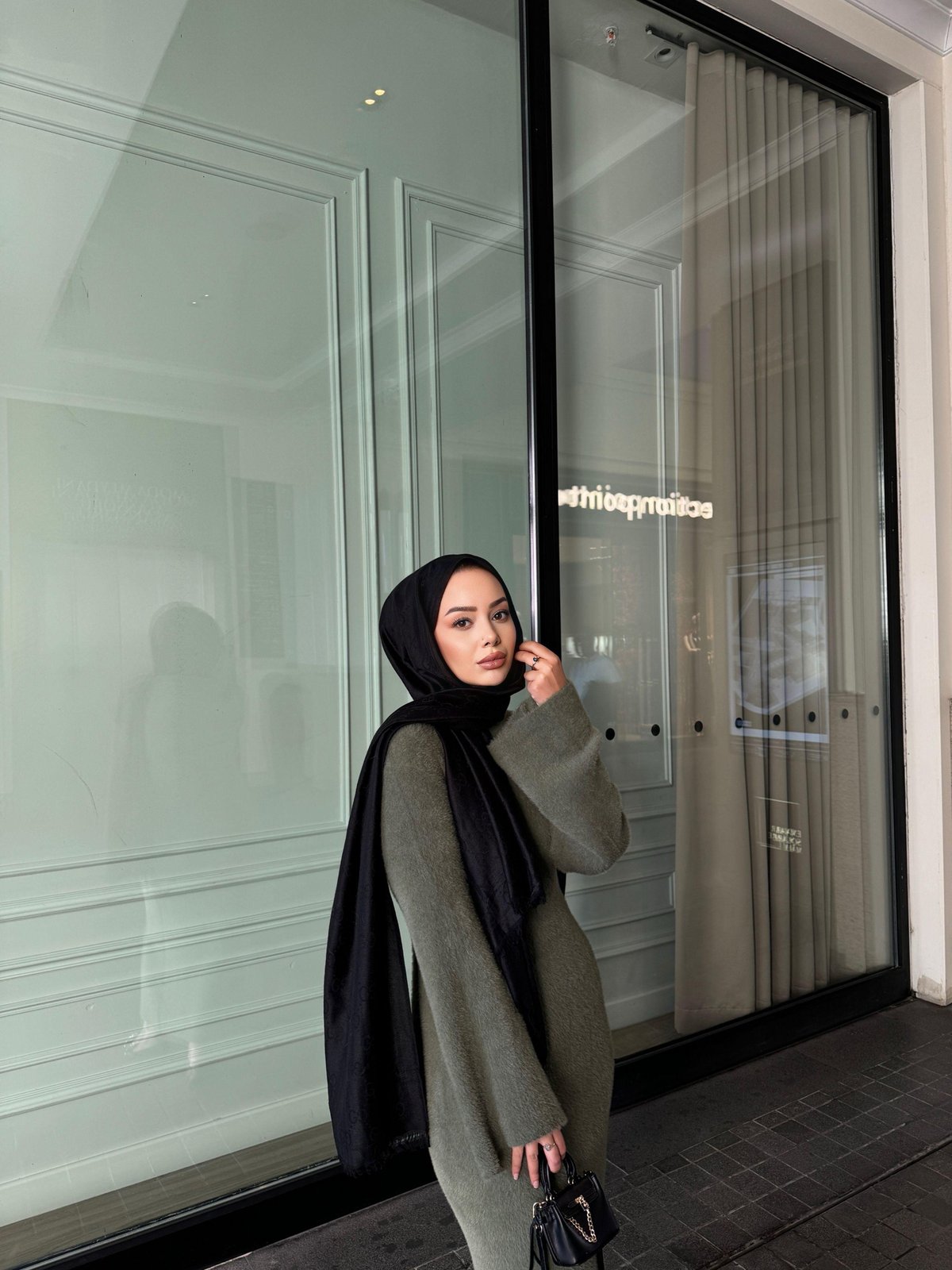 Ursula Sakallı Elbise Haki