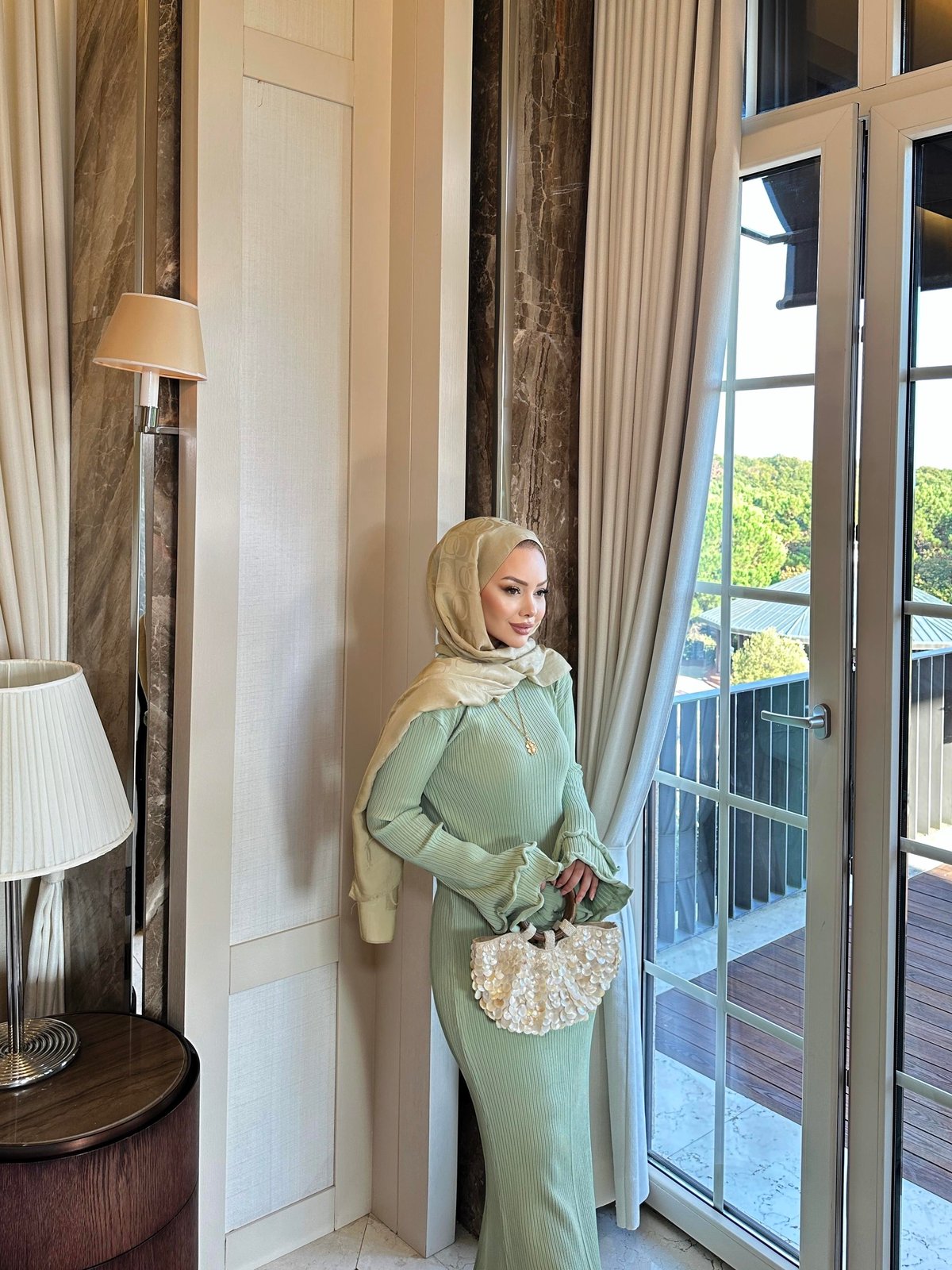 Vanora Triko Elbise Çağla