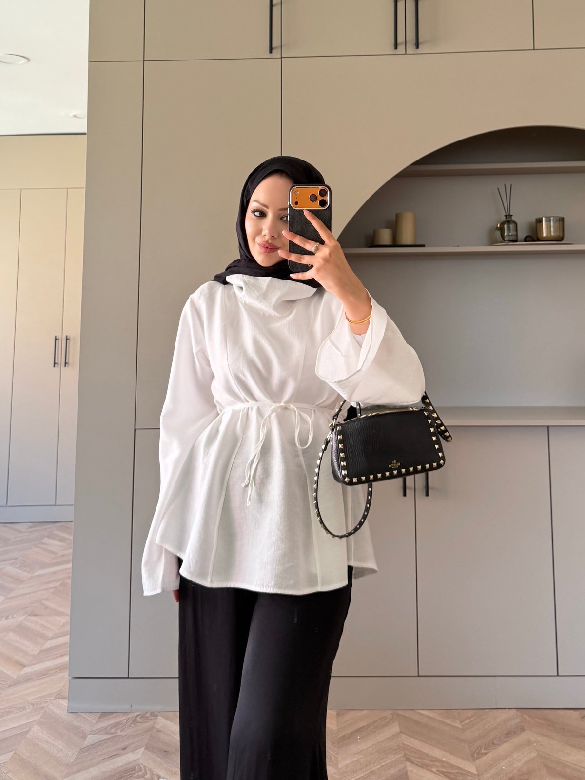 Wear GenişYaka Bluz Ekru (5556)