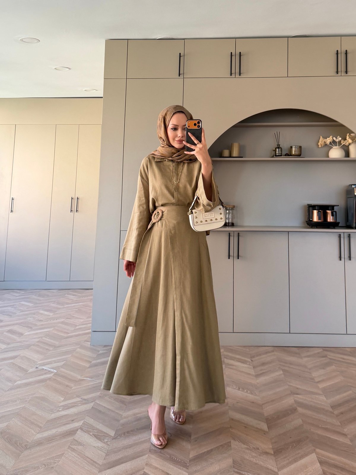 York Düğmeli Etekli Takım Haki (4498)