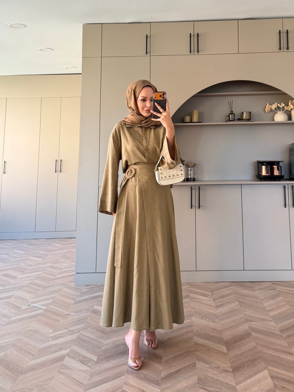 York Düğmeli Etekli Takım Haki (4498)