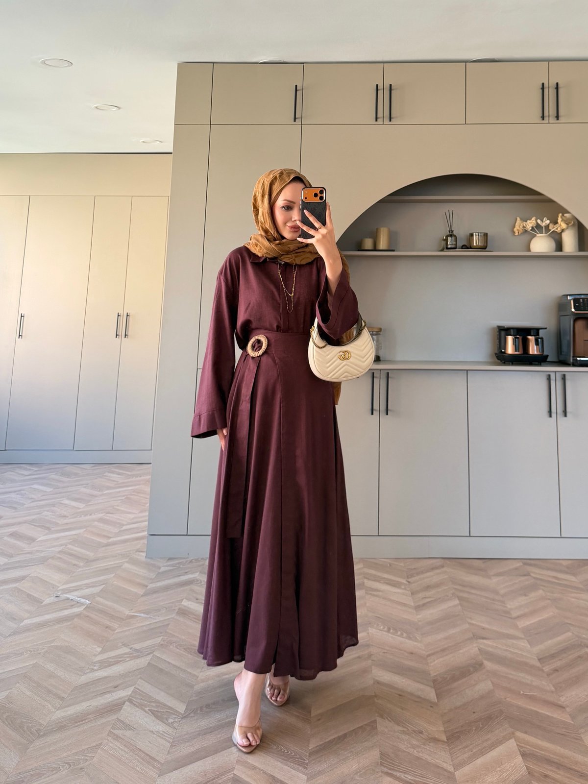 York Düğmeli Etekli Takım Mürdüm (4498)