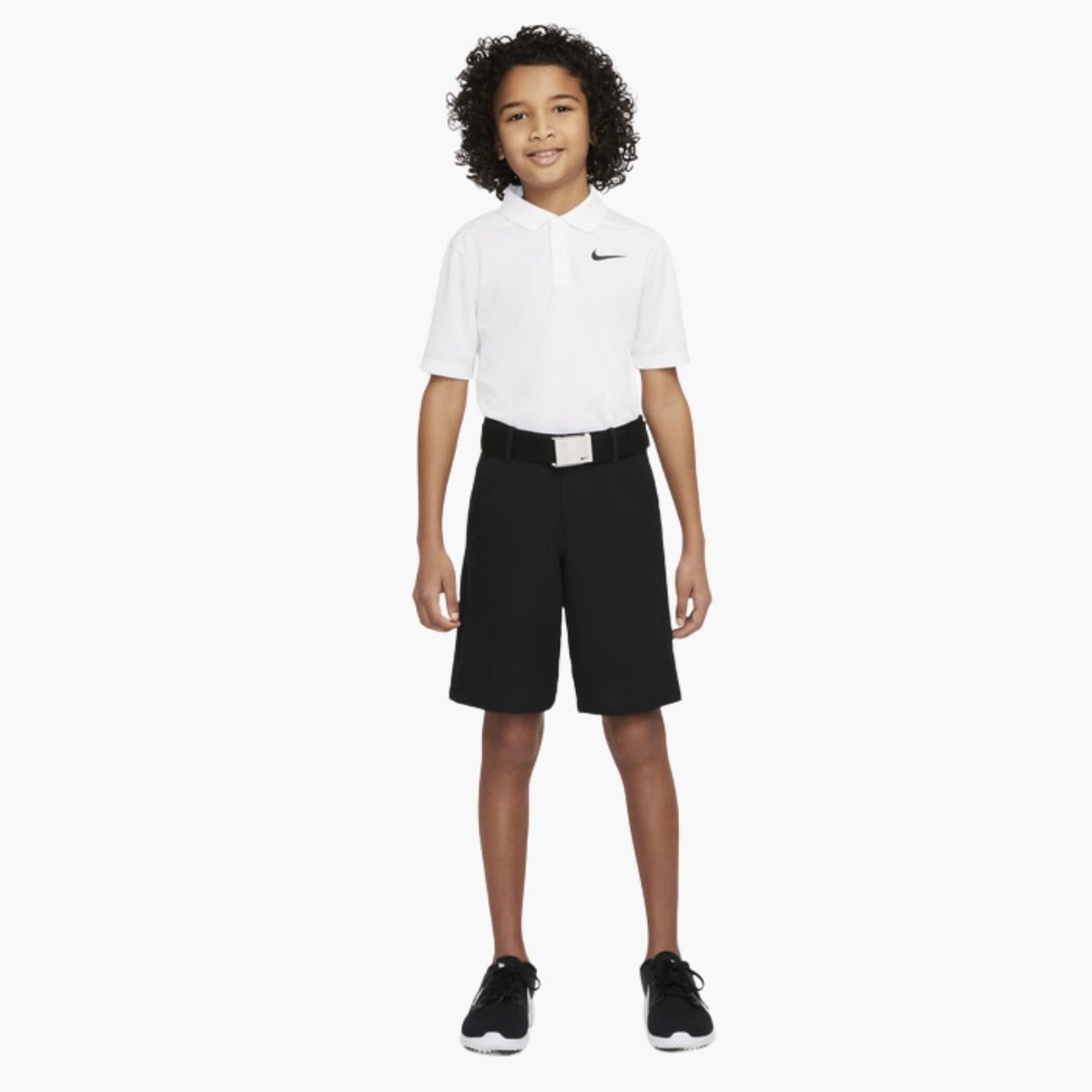 Nike Dri-FIT Victory Genç Çocuk Golf Polo Yaka T-Shirt - Beyaz