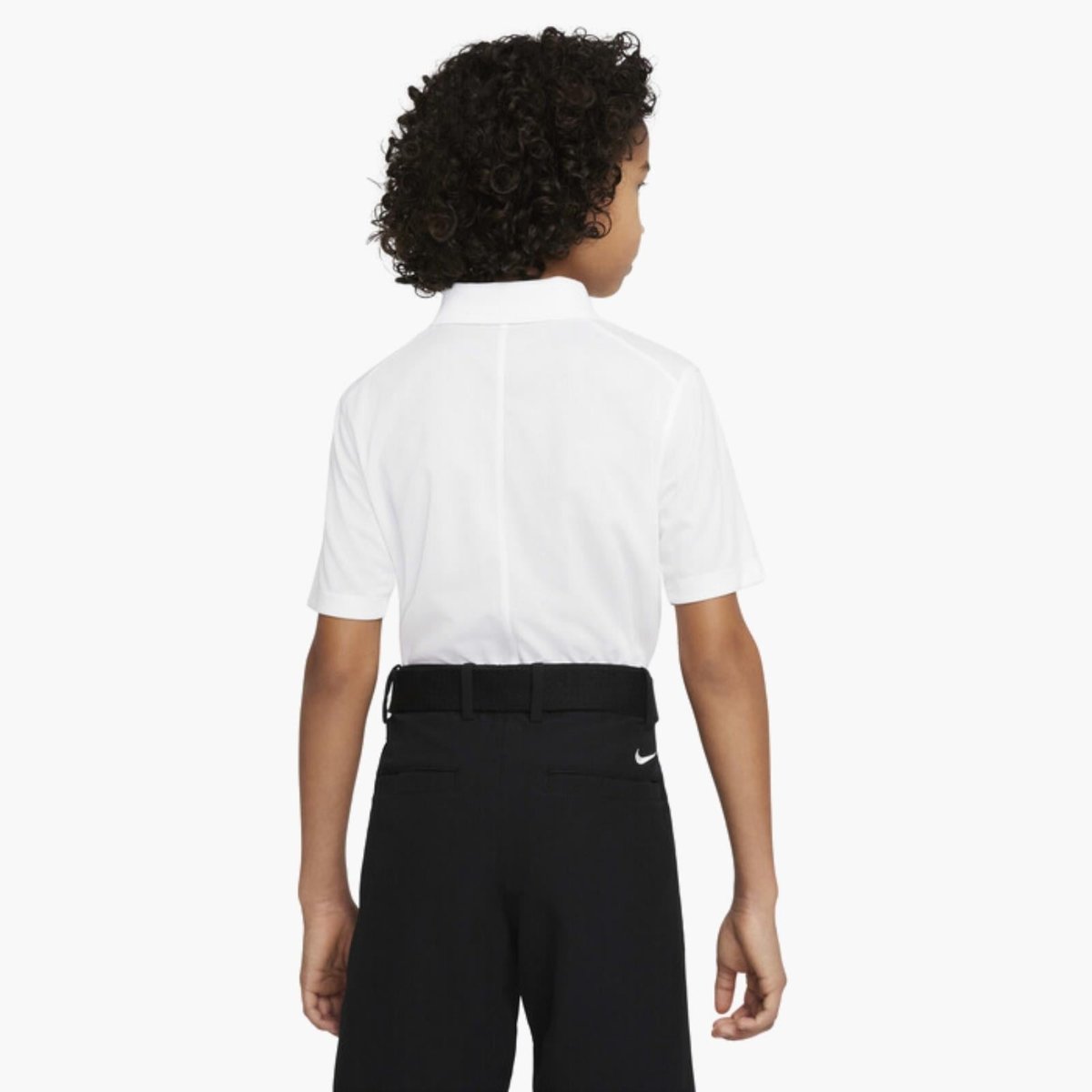 Nike Dri-FIT Victory Genç Çocuk Golf Polo Yaka T-Shirt - Beyaz