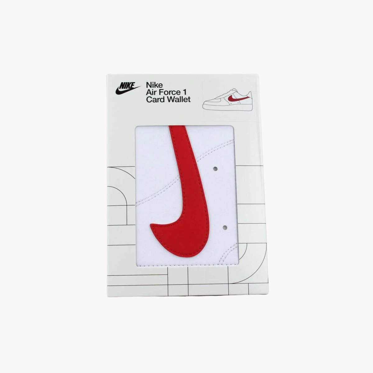 Nike Icon Air Force 1 Unisex Cüzdan - Beyaz/Kırmızı