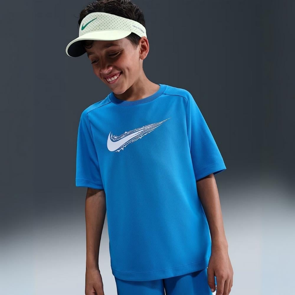 Nike Multi Dri-FIT Genç Çocuk T-Shirt - Mavi