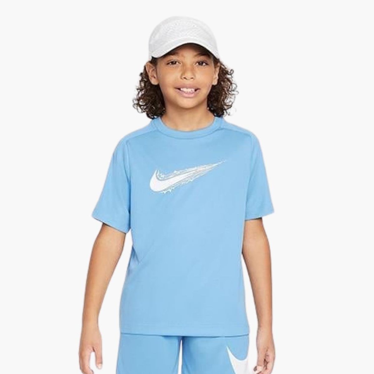 Nike Multi Dri-FIT Genç Çocuk T-Shirt - Açık Mavi