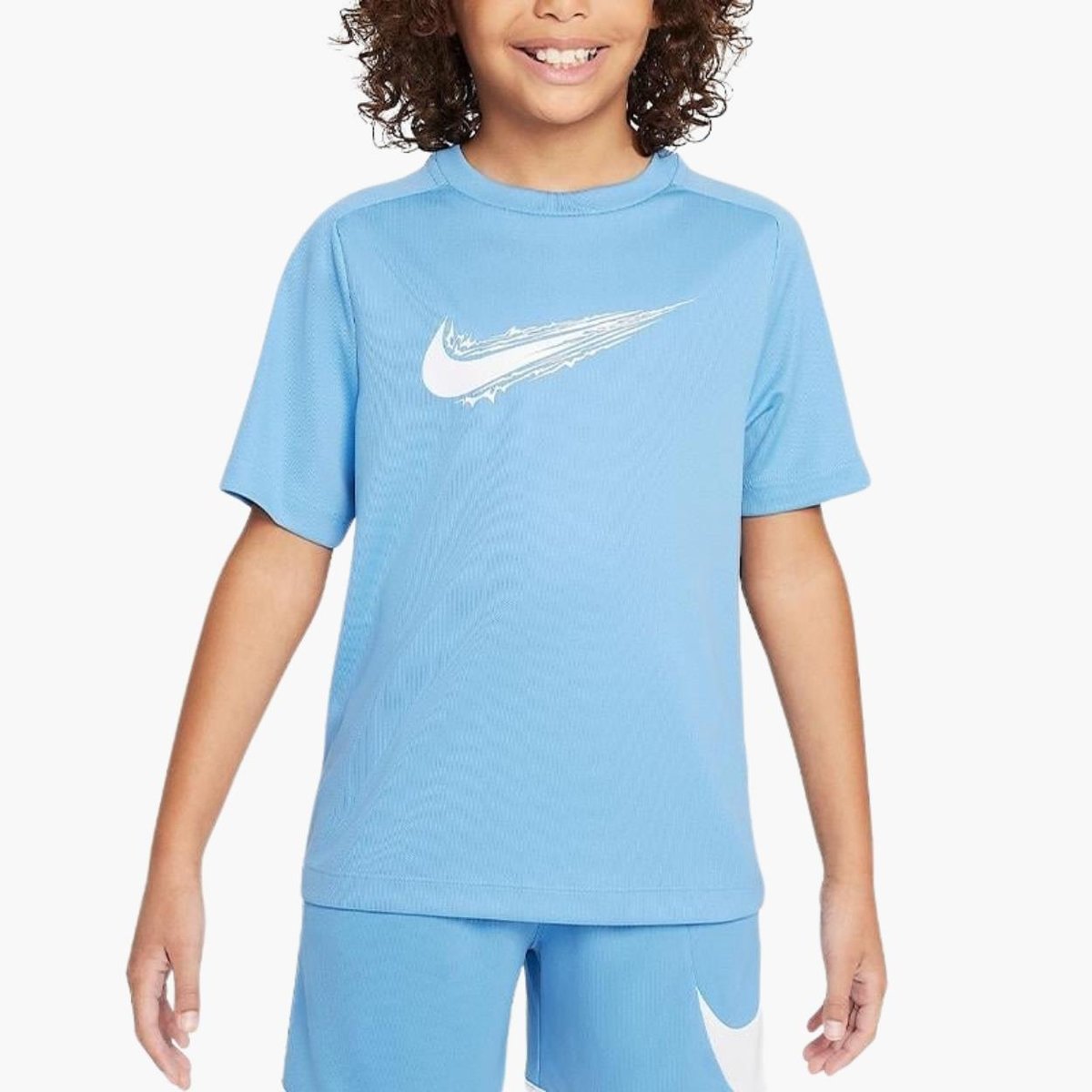Nike Multi Dri-FIT Genç Çocuk T-Shirt - Açık Mavi