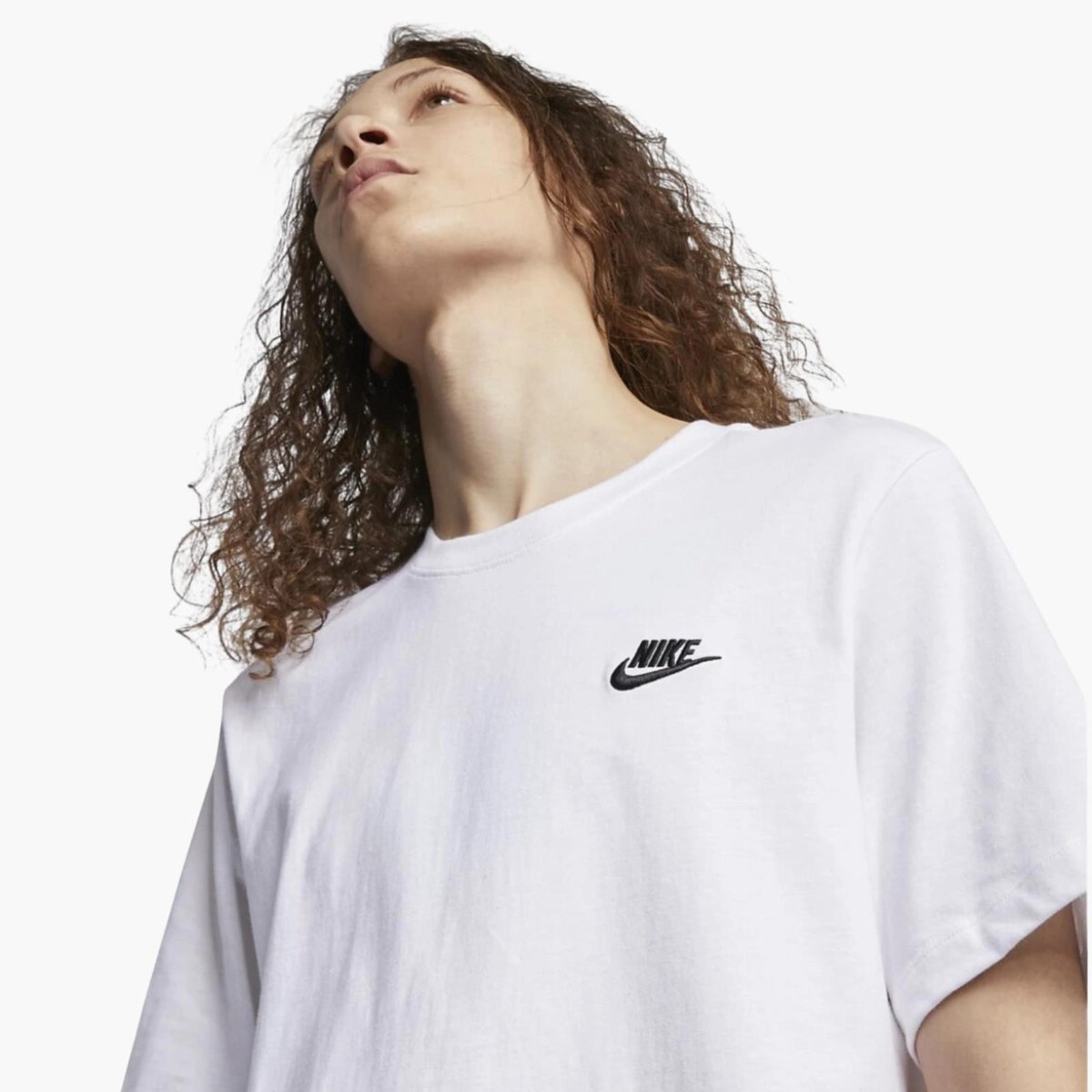 Nike Nsw Club Günlük Stil Tişört - Beyaz