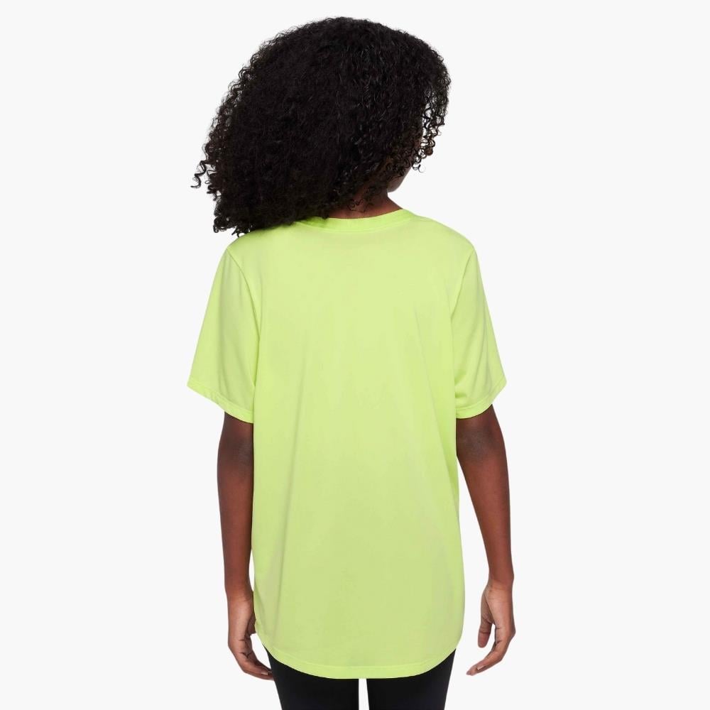 Nike One Dri-FIT Fitted Genç Kız Antrenman T-Shirt - Açık Yeşil
