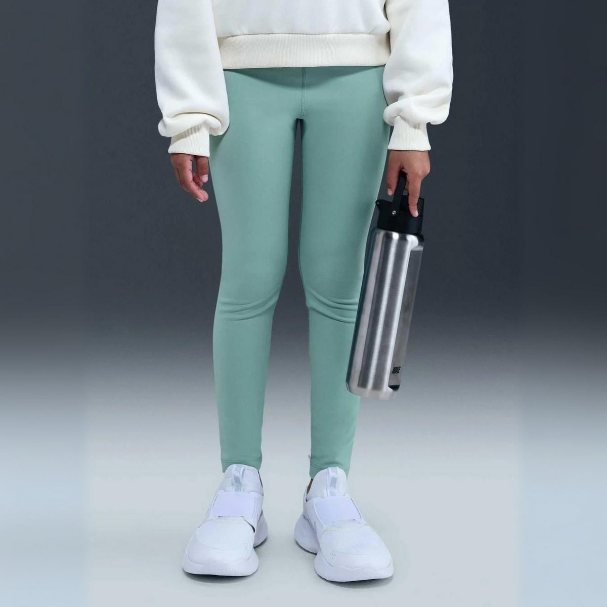 Nike One Dri-FIT Yüksek Bel Genç Kız Taytı - Yeşil