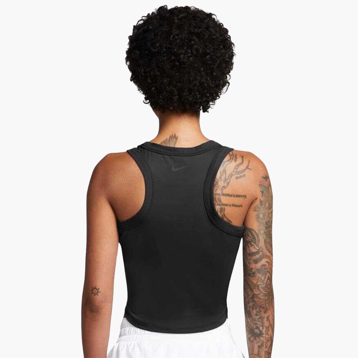 Nike One Fitted Dri-FIT Crop Atlet - Siyah