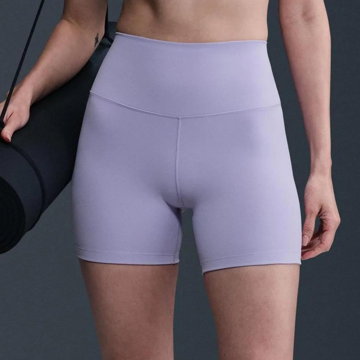 Nike One Yüksek Belli Şort 13 cm - Lila