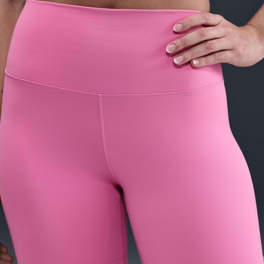 Nike One Yüksek Belli Şort 13 cm - Pembe