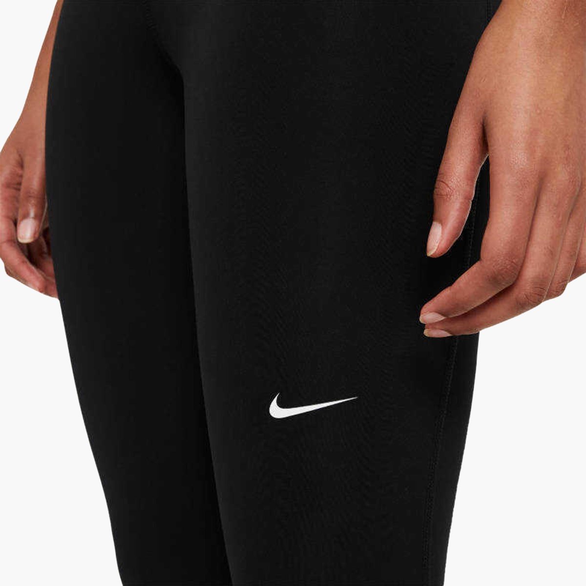 Nike Pro Normal Belli File Panelli Tayt - Siyah