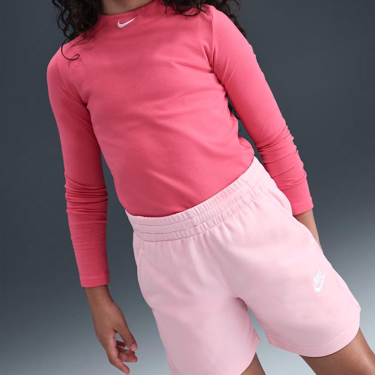 Nike Sportswear Club Fleece Genç Kız Örme Şort 13cm - Pembe