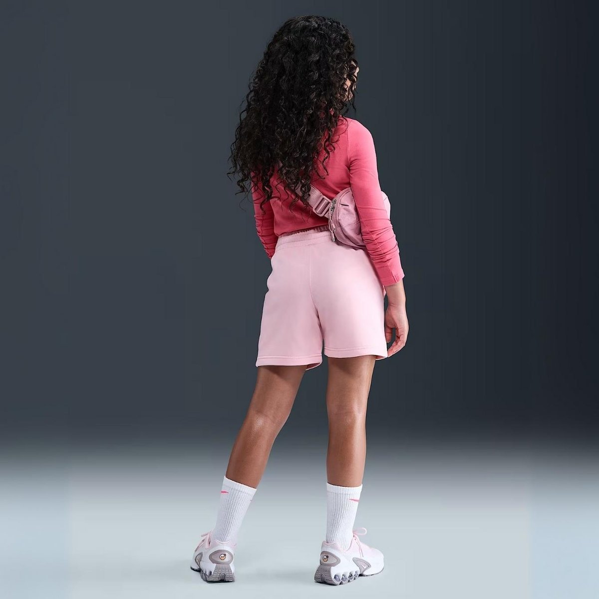 Nike Sportswear Club Fleece Genç Kız Örme Şort 13cm - Pembe