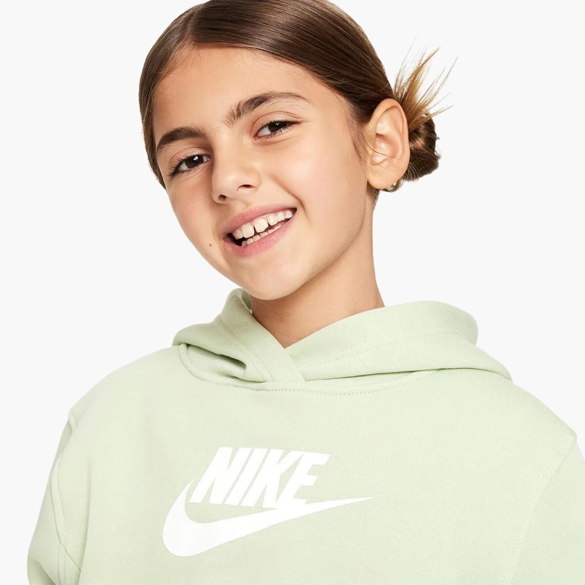 Nike Sportswear Club Fleece Kız Çocuk Sweatshirt - Yeşil
