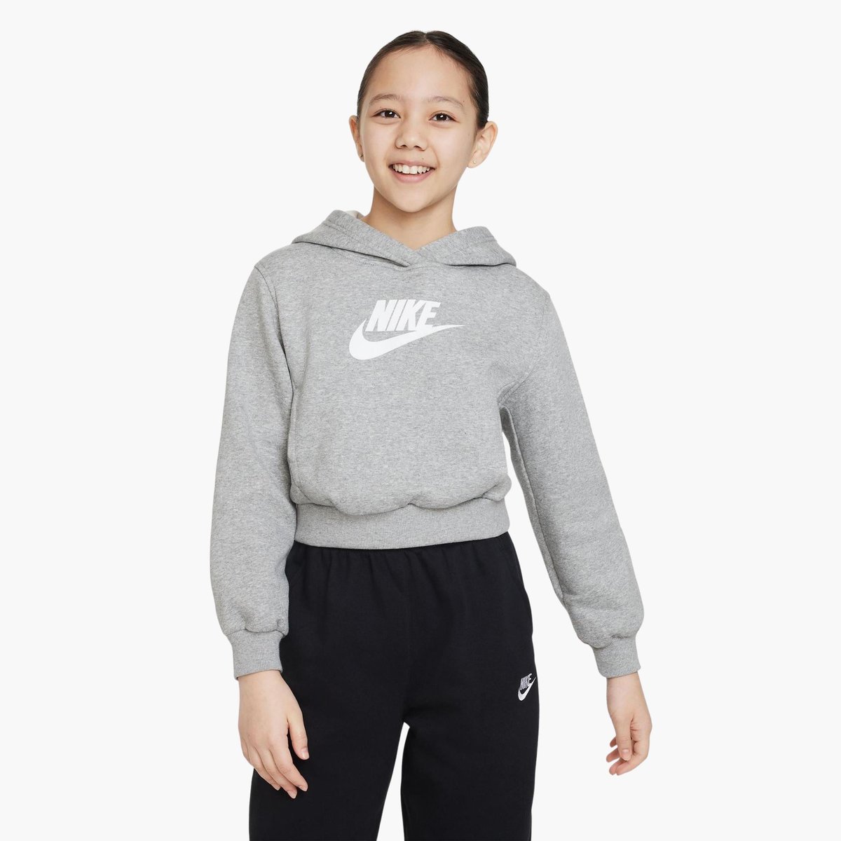 Nike Sportswear Club Fleece Kız Çocuk Sweatshirt - Gri