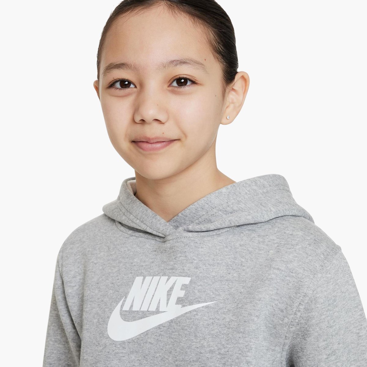 Nike Sportswear Club Fleece Kız Çocuk Sweatshirt - Gri