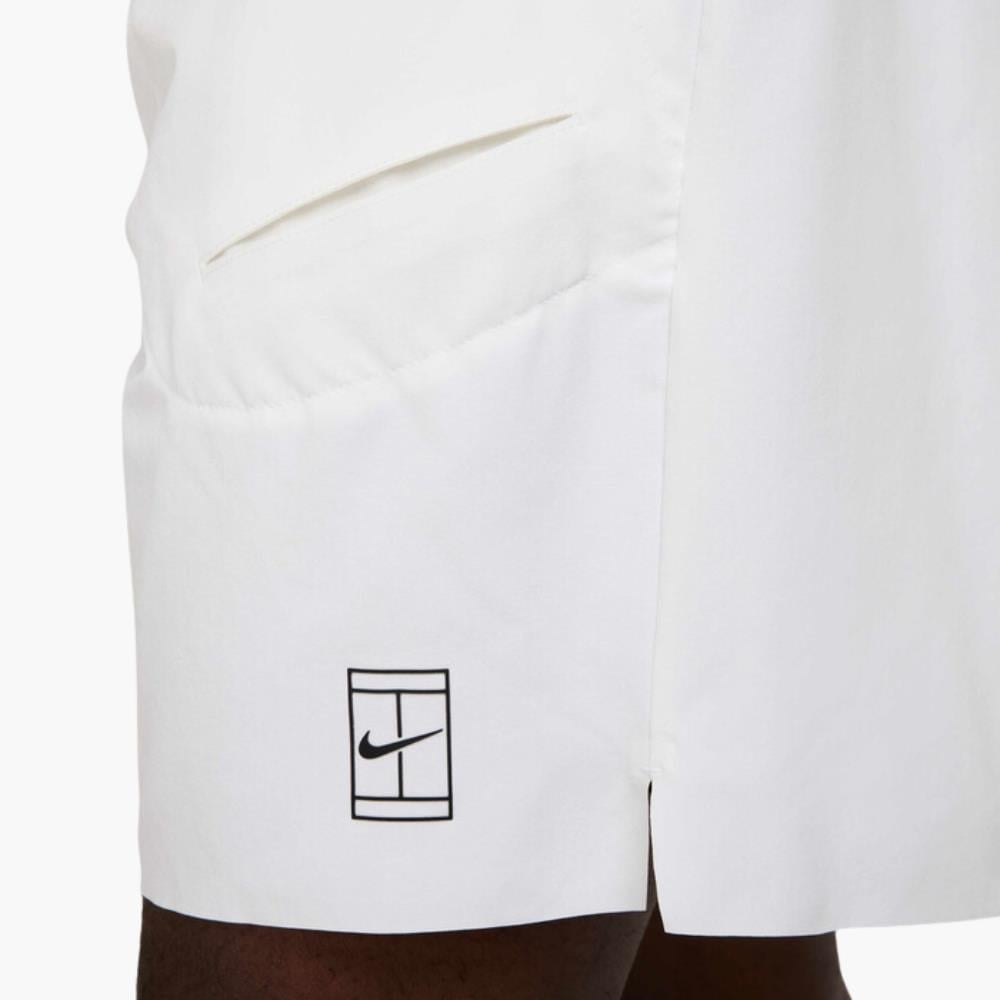 NikeCourt Advantage Dri-FIT 20 cm Tenis Şortu - Beyaz