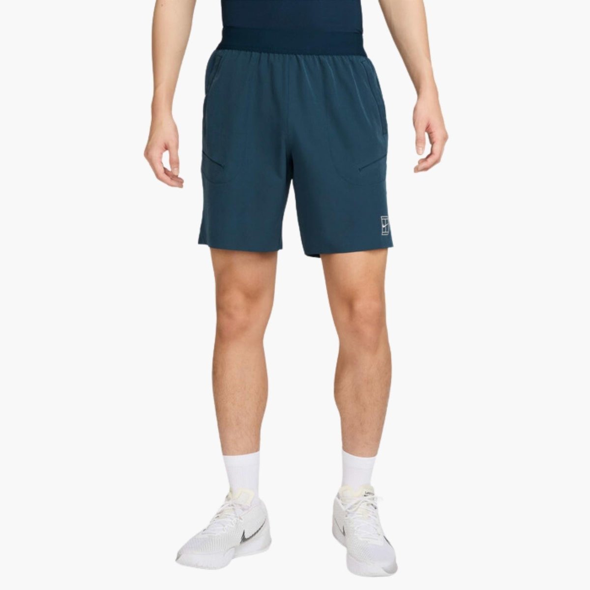 NikeCourt Advantage Dri-FIT 20 cm Tenis Şortu - Petrol