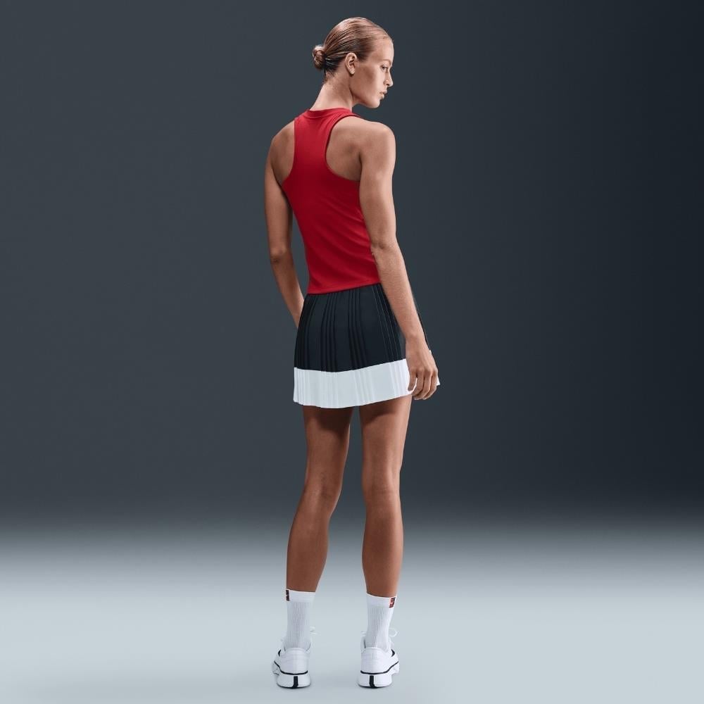 NikeCourt Dri-FIT Advantage Pileli Tenis Eteği - Lacivert