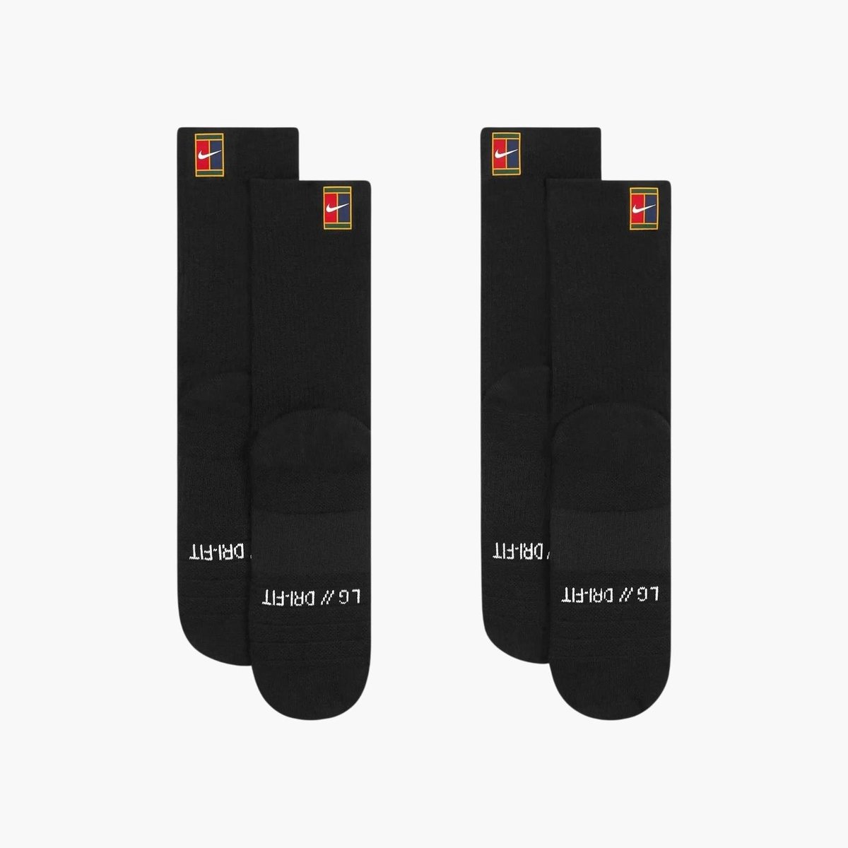 NikeCourt Multiplier Cushioned Çorap 2li - Siyah