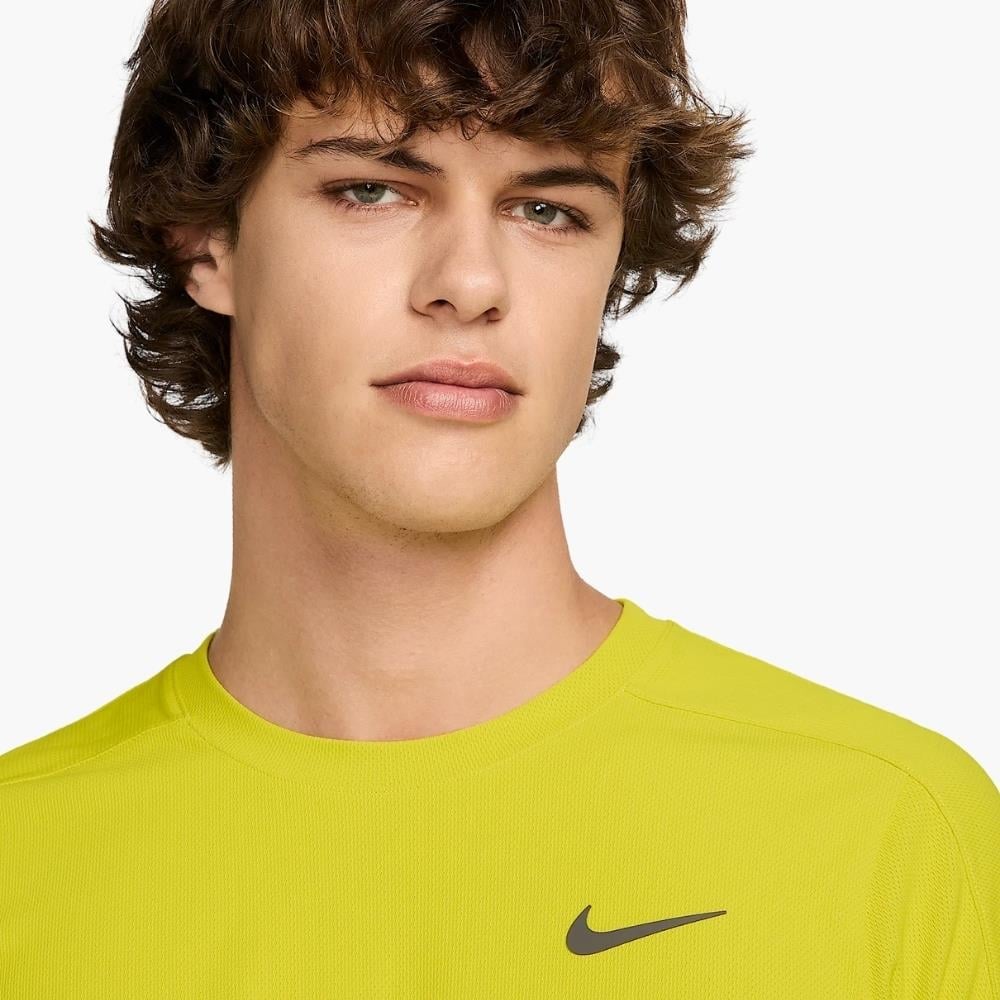 NikeCourt Slam Dri-FIT Tenis T-Shirt - Sarı