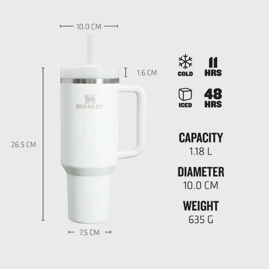 Stanley Quencher Pipetli Termos Bardak 1.18 Lt - Gri