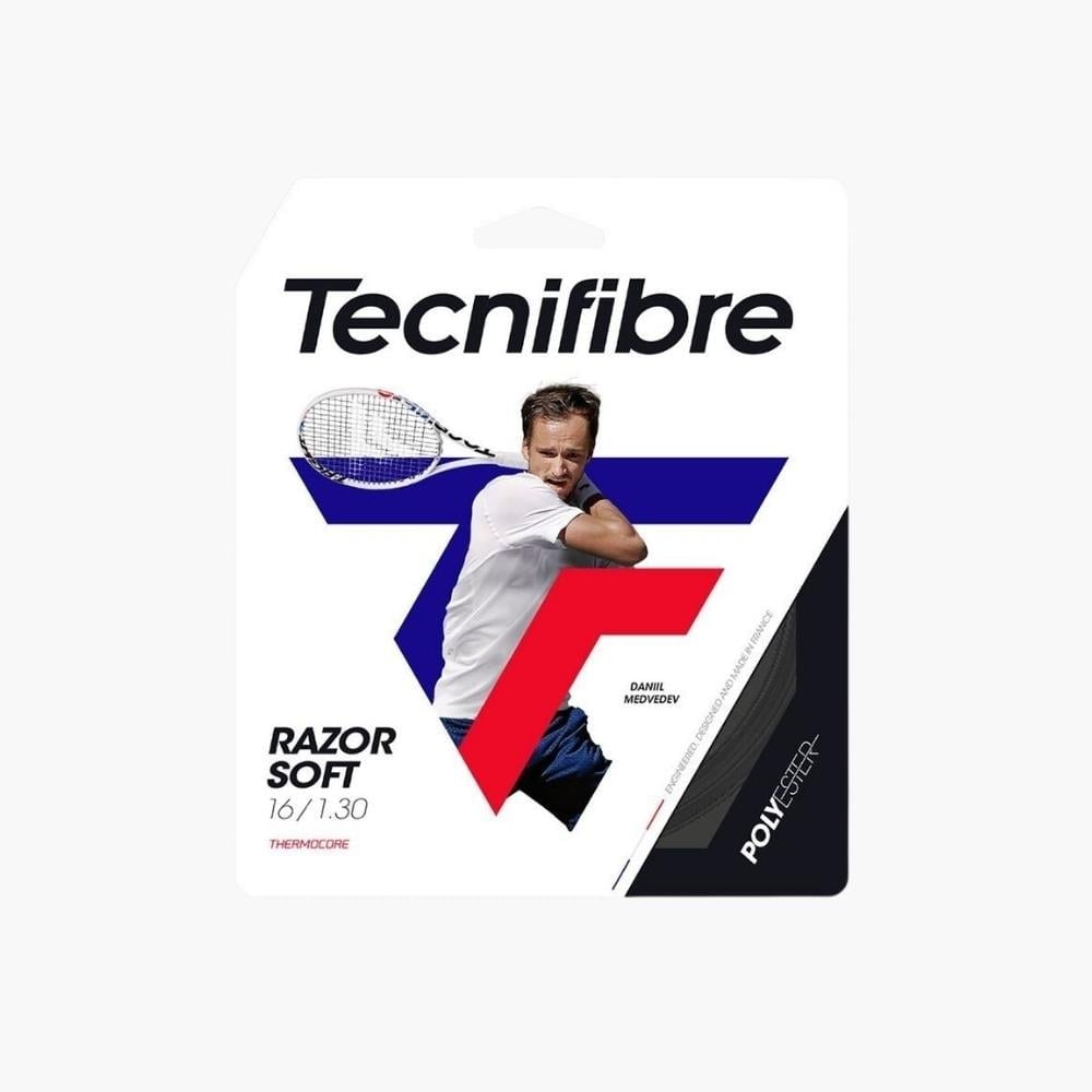 Tecnifibre Razor Soft 16/1.30 Tekli Kordaj - Karbon